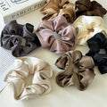 New Autumn and Winter Hair Scrunchies Wholesale Elastic French Style Matte Color Scrunchie for Hair