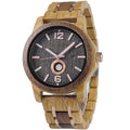 BOBOBIRD High Grade Ebony Zebrawood Walnut Wood Serpentine Wood Business Fashion Sports Chronograph Unisex 3BAR Water Resistant