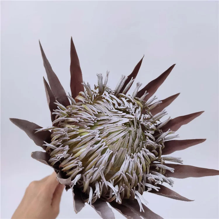 Wholesale Home Decoration Protea Cynaroides Bouquet Artificial Flowers King Protea for Wedding Decoration