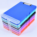 2024 Hot Sale PP A4 Document File Holder Custom logo Plastic Refillable Storage Clipboard Lined Notepad with Pen Holder