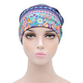 New Cotton Printed Pullover Bonnet With Double Inner Lining of Satin Elastic Hat