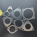 Flange Exhaust Gasket Stainless Steel Material Black 1mm Thick Durable JW Brand for Machinery Applications
