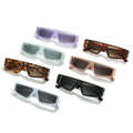 Retro Small Rectangle Red Sunglasses Women Vintage Square Men Luxury Brand Fashion Punk UV400 Protection Eyewear