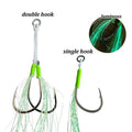 High Strength Carbon Steel Slow Jigging Assist Hooks High Carbon Steel Anti Corrosion Fishing Jig Hooks