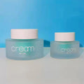 Supplier Custom Clear Cream Jars Glass Bottle Set 15g 50g White Frosted Glass for Skin Care and Cosmetic Packaging