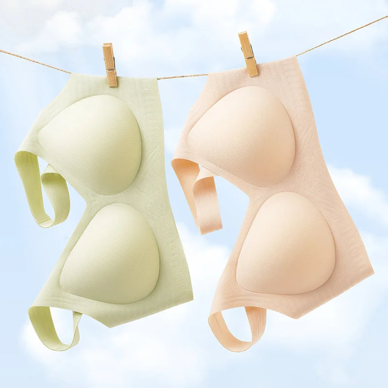 Women's Strapless Wire-Free Bras Woven Breathable Elegant Designs Push-Up Plus Size Option for Adults' Special Occasions
