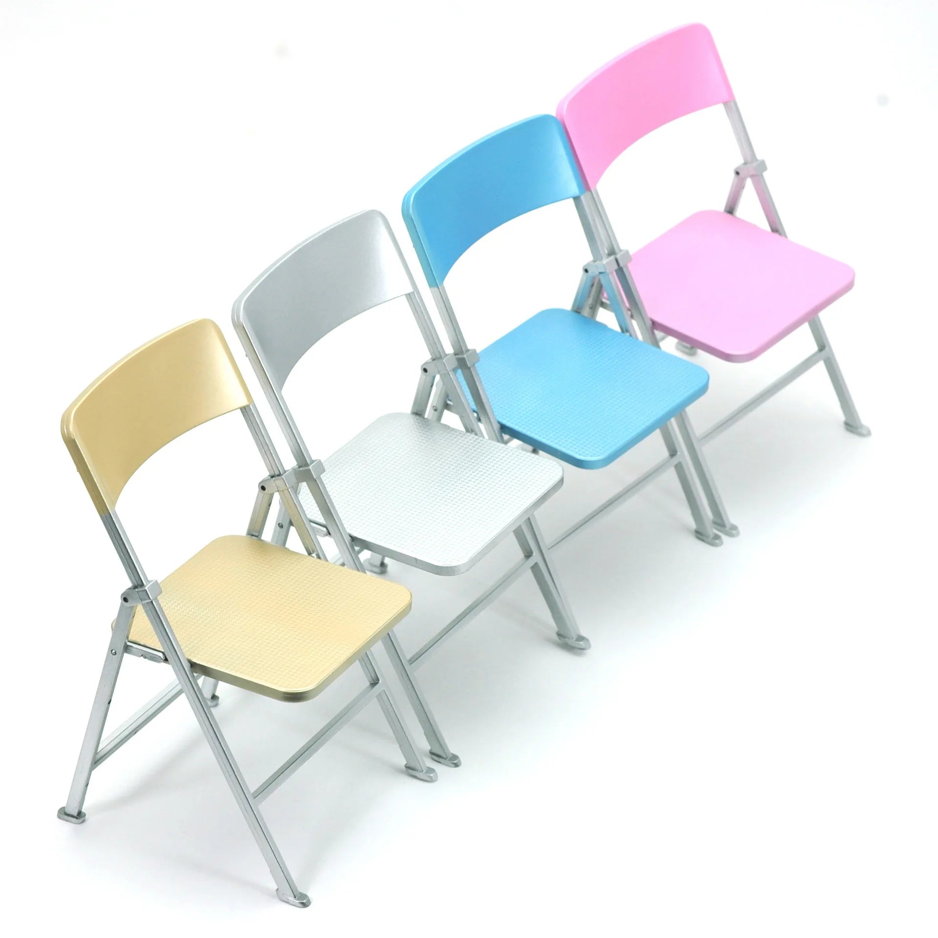 1/6 Folding Chair Dollhouse Decoration Doll Accessories 11-12 Inch Doll Chair for Girls Model DIY Toy