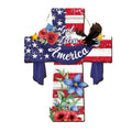 Independence Day Welcome Door Plaque July 4th Signed Wooden Patriotic Decorations for Party Party Decorations