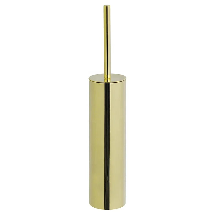 HANGSHUA Gold Toilet Brush With Holder Stand 304 Stainless Steel Brush for Bathroom Toilet Brush and Holder High-Class