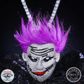Fancy Purple Hair Guy Hip Hop Jewelry 925 Sterling Silver Pass Diamond Tester VVS Moissanite Iced Out Clown Pendant With Chain