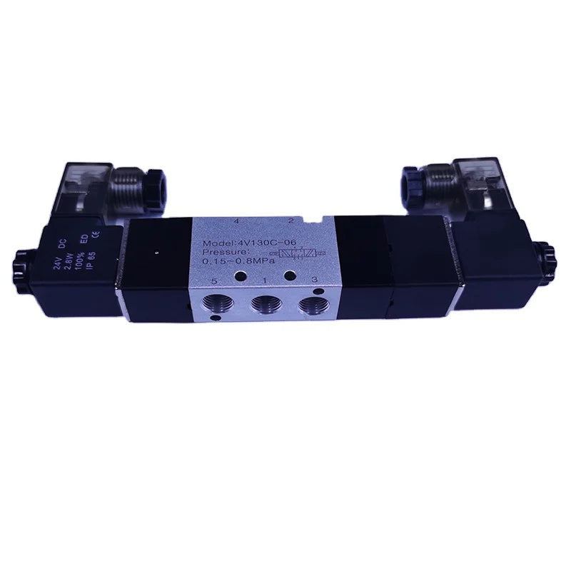 Series 5/3Way Pneumatic Control Aluminium Centre Close Directional Solenoid Valve 1/8\" Manufacturer OEM Gas Control Valves