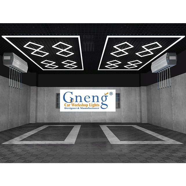 China OEM Hot Sale High Lumen Car Workshop Light Luces Led Hexagonales Para Taller Car Detailing Light