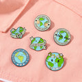 Save Planet Enamel Pins Everyday Is Earth Day NO PLANET B Recycle Green Lapel Brooch Oppose Global Warming Badge Environmental