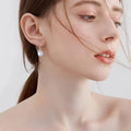 Fashion Jewelry 925 Sterling Silver Moonstone Ball Cute Cat Drop Earrings for Women