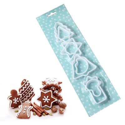 Plastic Cartoon Eight-Piece Cookie Mold Set Eco-Friendly CE Certified Cookie Cutters & Baking Tools