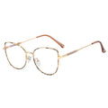 MLM New Fashion Luxury Woman Glasses Metal Cat Eye Optical Shades Anti-Blue Light Eyeglasses Frame