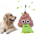Portable Poop Bags Dispenser for Dogs Cats Soft Silicone Outdoor Storage Box in Poop Shape Designer Pet Waste Disposal Tools