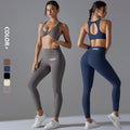 2024 Newest Custom Two Pieces Fall Sportswear With Logo Gym Sweatsuit Yoga Sets Fitness Clothes Suits for Women