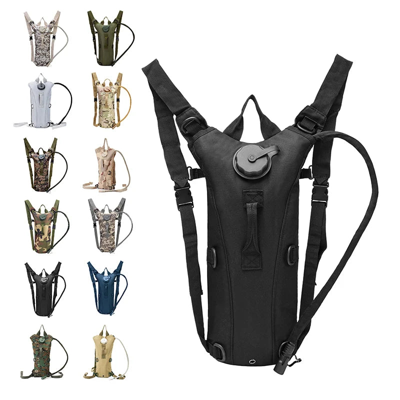 Lupu BL018 Hydration Backpack 3L/2L Running Hiking Water Bag with Zipper Closure Made of Oxford Material