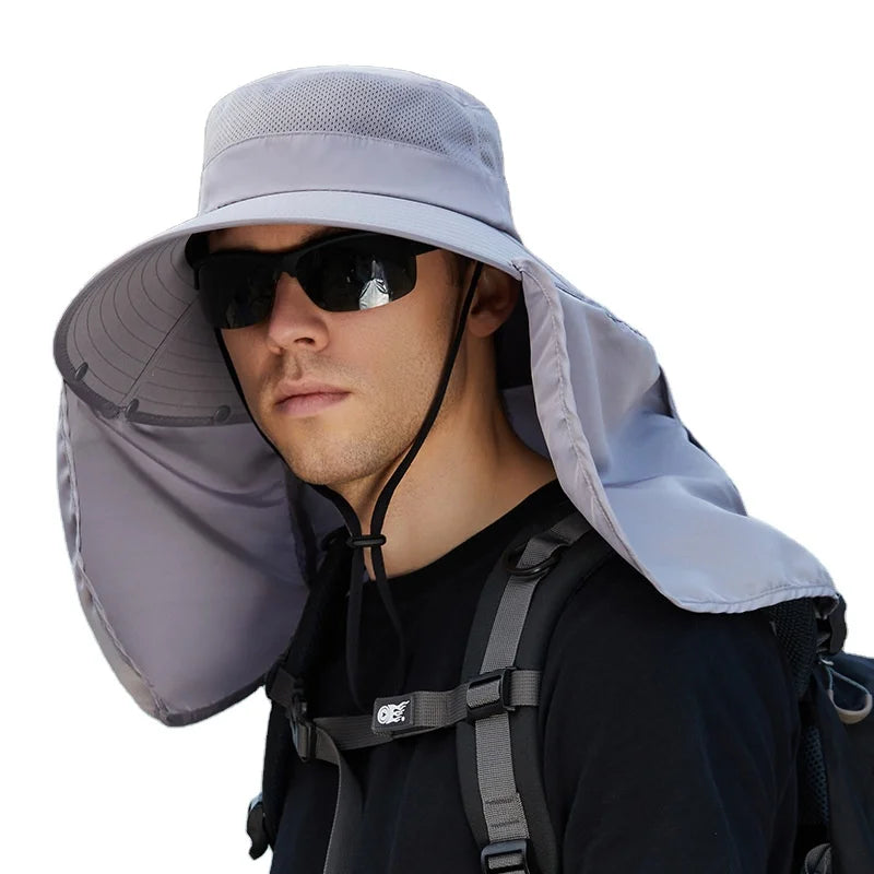 Super Value Durable Men Wide Brim Sun Hats Fashion Waterproof Breathable Sunscreen Hat