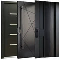 Manufacturer Modern Steel Entry Door Exterior Main Gate Design Steel Home Front Doors