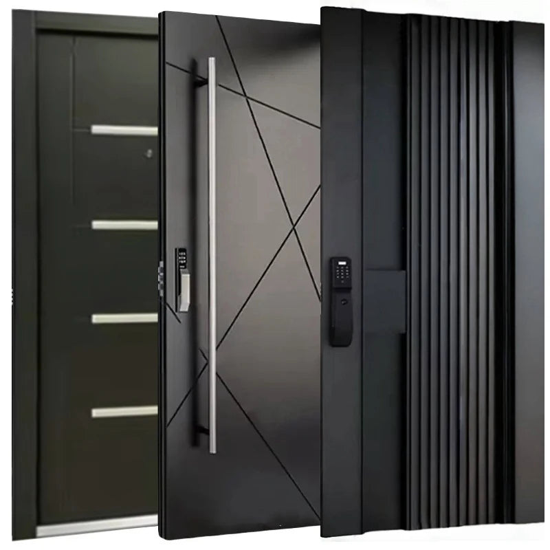 Manufacturer Modern Steel Entry Door Exterior Main Gate Design Steel Home Front Doors