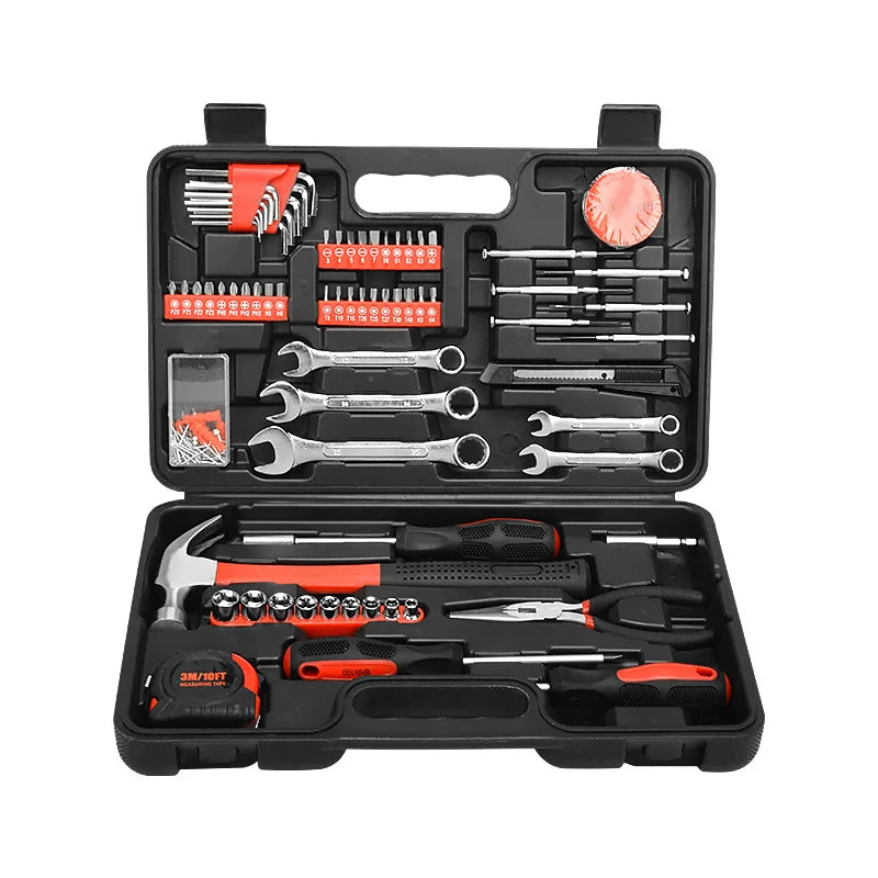 Portable Multifunctional Bike Repair Tool Box Set Hard Case Hand-Powered Mini Pump Carbon Steel Screwdrivers OEM GS Certified
