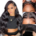 Glue-less Human Hair Pre Plucked Body Wave Lace Front Wigs Glueless Hd Lace Frontal Wig Human Hair Wigs for Black Women