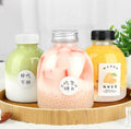 Transparent 250ml 350ml 400ml Plastic Pet Beverage Fruit Juice Milk Water Bottle Food Grade Plastic PET Cold Bubble Tea Bottle