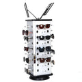 Sparloo 4050 Table Round Square Carousel Glasses Holder Rack Sunglasses Display Stand Rotatable with Mirror