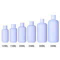 4OZ 5OZ 7OZ 8OZ 13OZ 16OZ Hdpe Plastic Bottle White Round Cosmetic Packaging Container Lotion Bottle Flip Top Cap MegaBDM