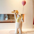 Resin Ornaments Polar Bear Living Room Home Decor Tray Resin Sculpture Decorative Crafts Polar Bear Tray