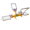 Clothing DIY Printing Equipment 4 Color Silk Screen Printing Machine 2 Station Press