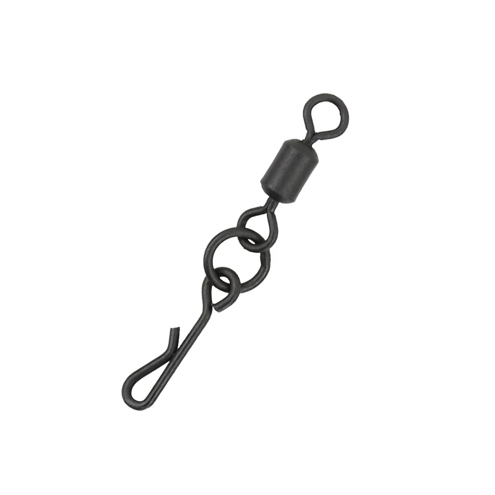 500 Pieces Carp Fishing Swivel with Quick Change Snap Fishing Rigs for Carp Fishing Accessories