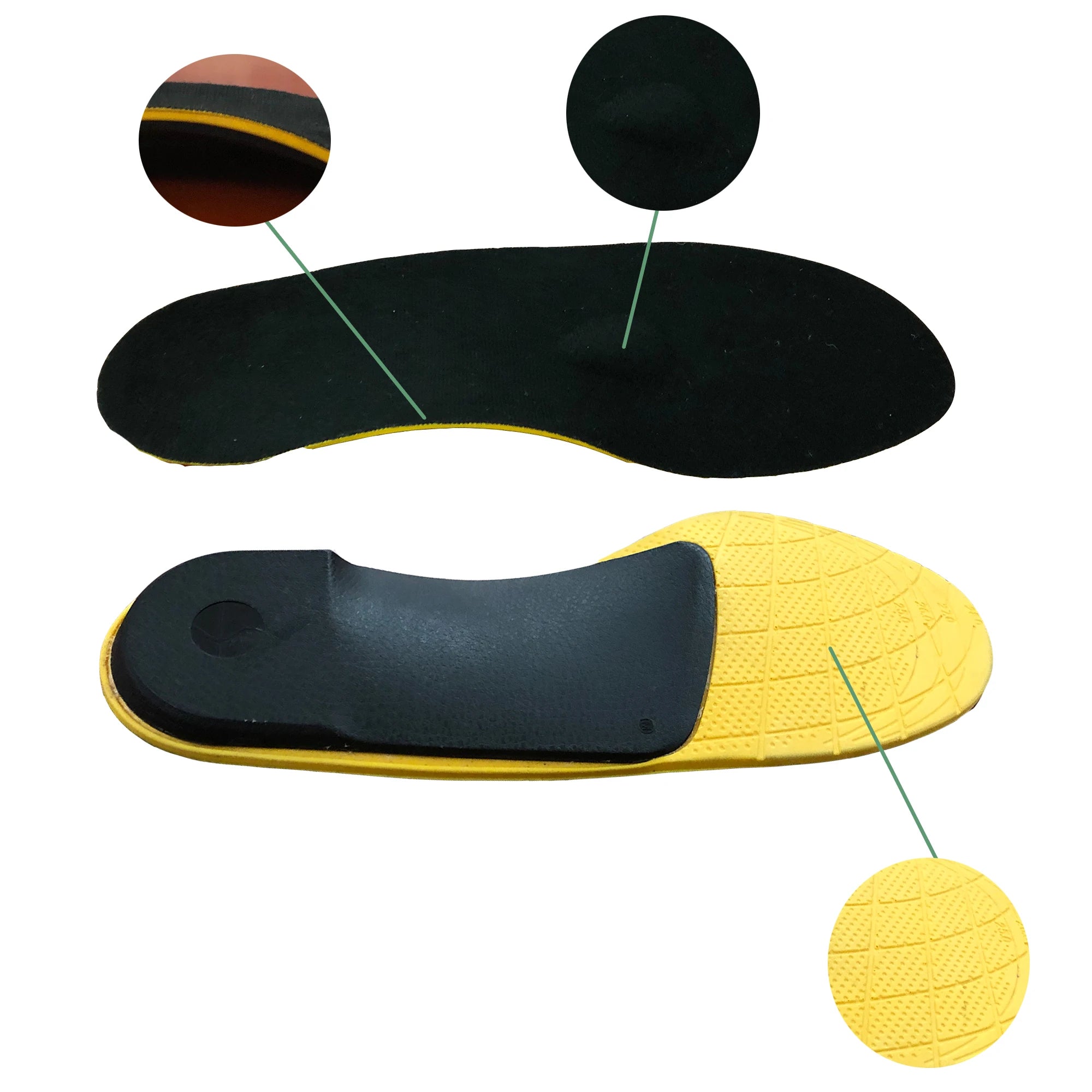 Orthopedic Gel Insoles for Flat Feet Orthotic Shoes Inner Soles Washable Arch Supports Foot Support
