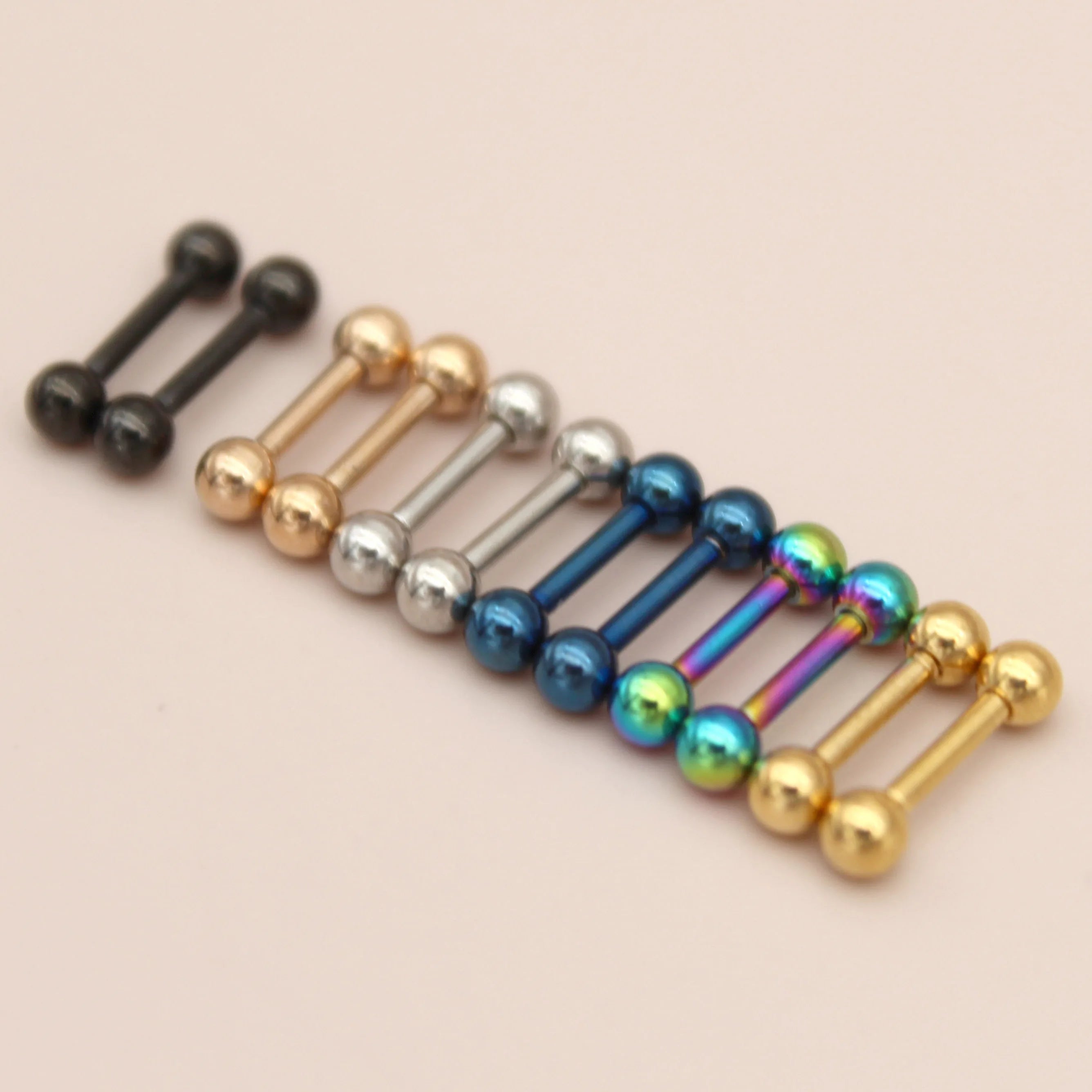 Jachon Nose Barbell Ring Nose Septum Ring Stainless Steel Circular Piercing Ear Cartilage Tragus Body Jewelry Piercing