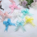 30mm Pull Flower for Gifts Packaging Bow Tie Car Door Wedding Festivals Decoration Party Supplies Ribbon