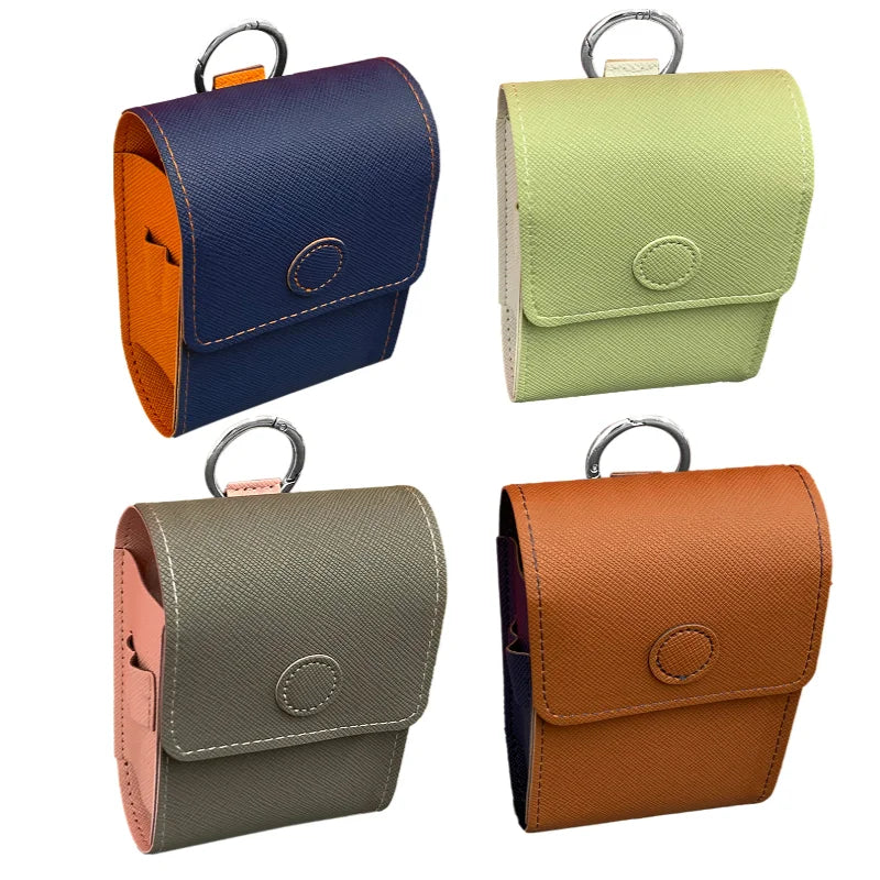 Portable Golf Rangefinder Holder Leather Golf Rangefinder Case Rangefinder Carrying Case With Metal Hook