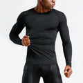 Long Sleeve Gym Wear Men's T-shirt Fitness Basketball Training Jogging Fitness Sportswear