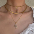 VKME New Design Multilayer Vintage Boho Snake Pendant Necklace for Women Jewelry