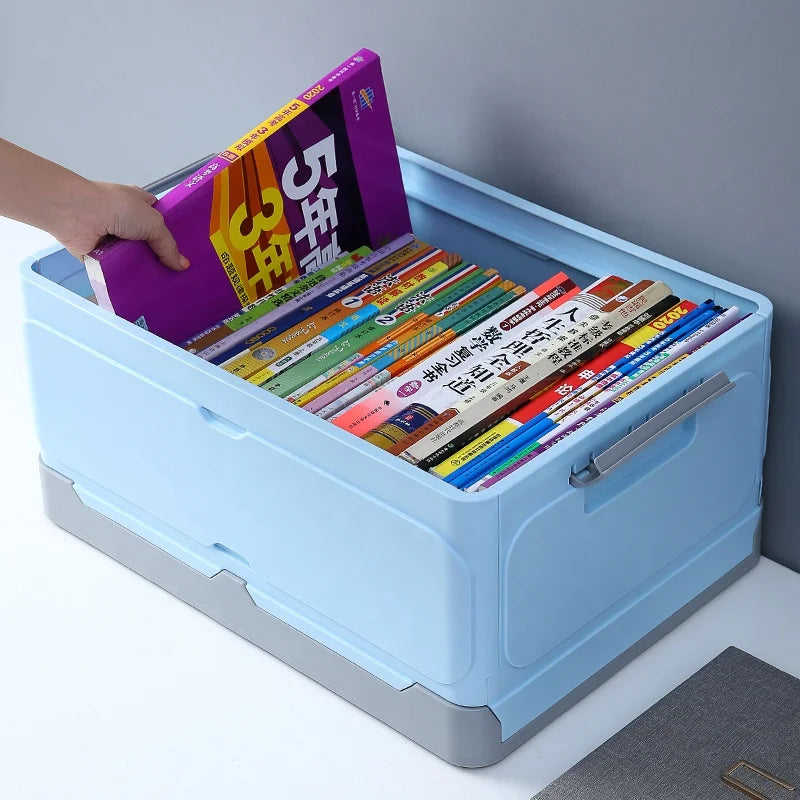 New Style Portable Container With Lid Livingroom Decorative Foldable Toy Organizer PP Plastic Storage Bins & Boxes