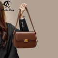 AndoBag Underarm Shoulder Crossbody Bags for Women Genuine Cow Leather Handbag Fashion Small Square Bag 2126