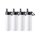 PYD Life 25 Pack 18 oz 550 ml Sublimation Tumbler Straight Stainless Steel Sports Water Bottle with Straw