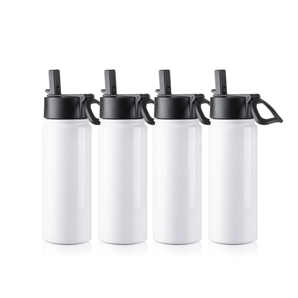 PYD Life 25 Pack 18 oz 550 ml Sublimation Tumbler Straight Stainless Steel Sports Water Bottle with Straw