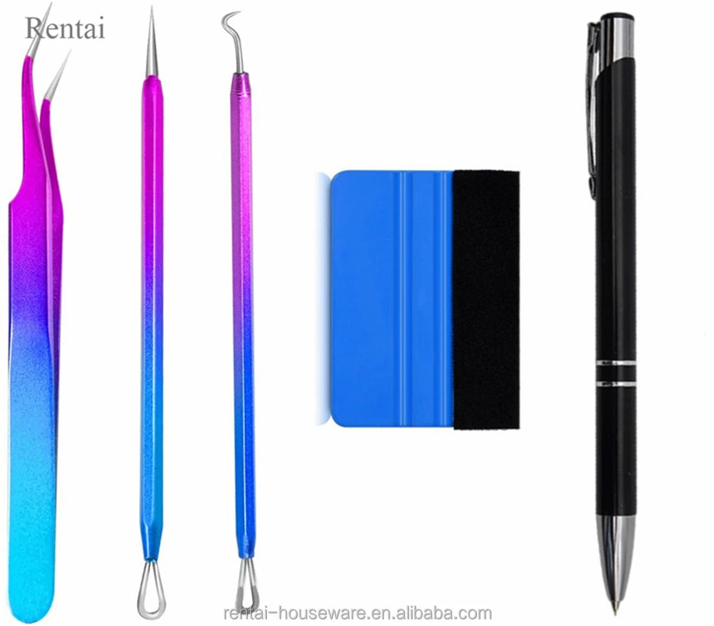 5 IN 1 vinyl weeding tools kit pack for crafts or vinyl or offices use weeding tool kit