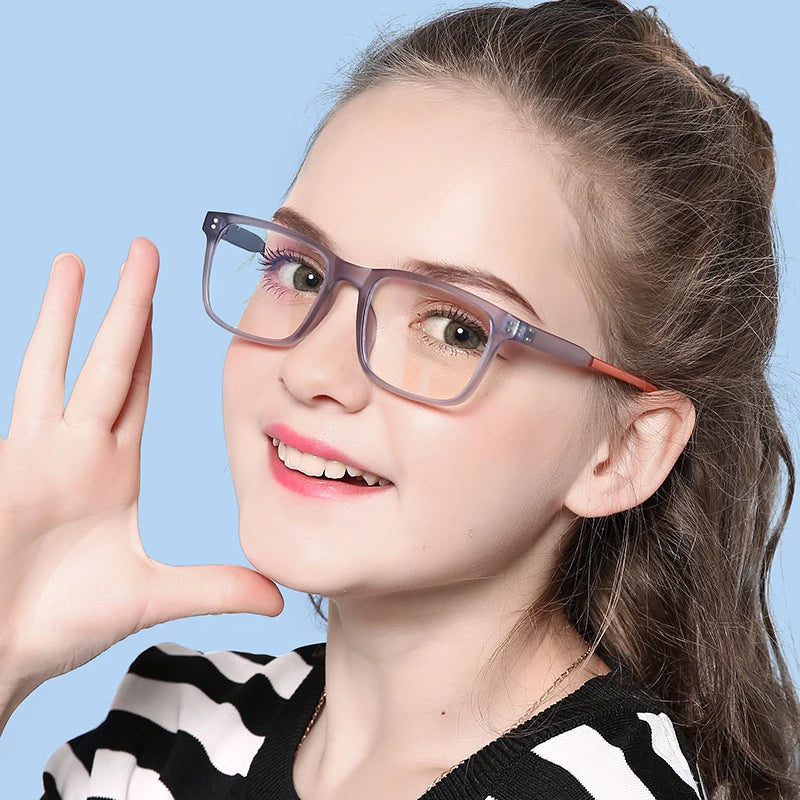 Kids Children Anti Blue Light Blocking Glasses Girls Boys Computer TR90 Glasses
