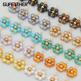 ME69 Jewelry Accessories18k Gold Platedcopperzirconsmini Size Handmade Charmnecklace Making Findingsdiy Pendants6pcs/lot