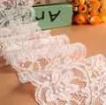Hot Selling White Elastic French Lace Trim Eco-Friendly Knitted Fabric for Clothing & Home Textiles-Manufacturer Price