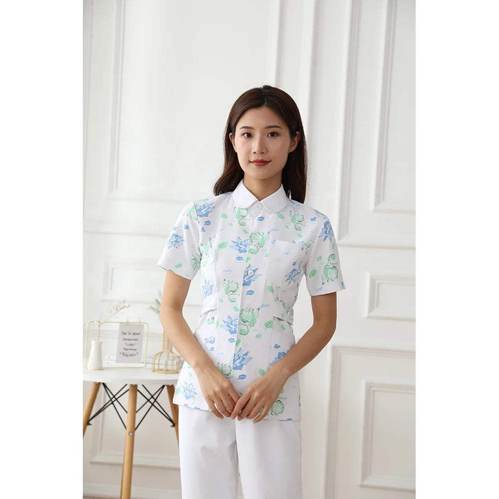 Nurse Hospital Uniforms Cotton Polyester Customized OEM Service Women Nurse Uniform Medical Scrubs Fashionable MegaBDM