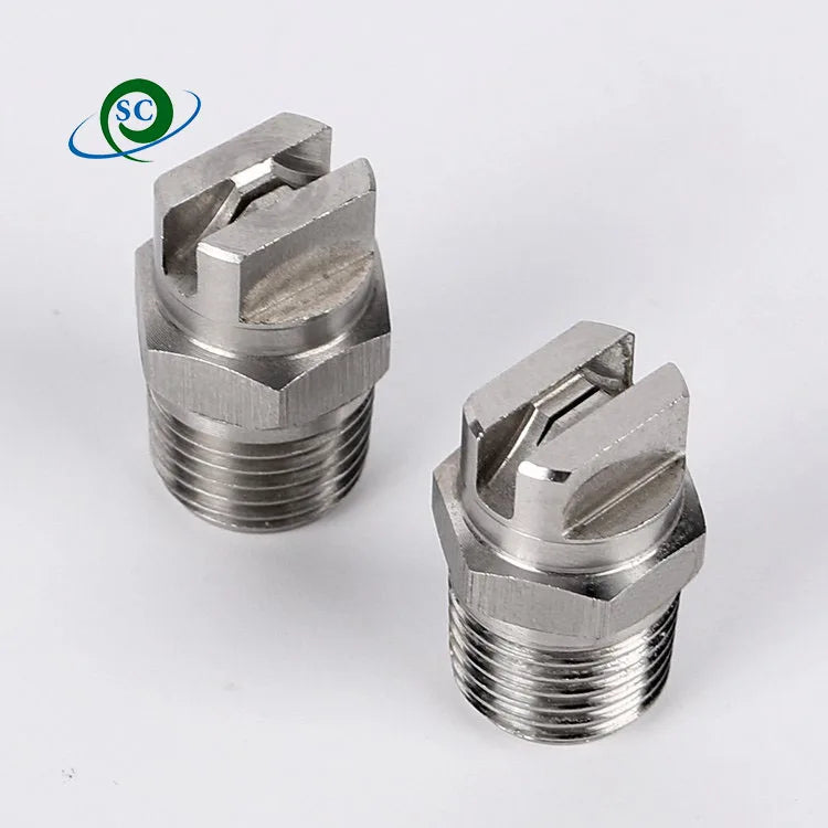 CS 110 Degree V Jet Flat Fan Spray Washing Nozzle BSPT Thread 1/8 1/4 SS304 SS316 New for Cleaning Fire Fighting & Cooling